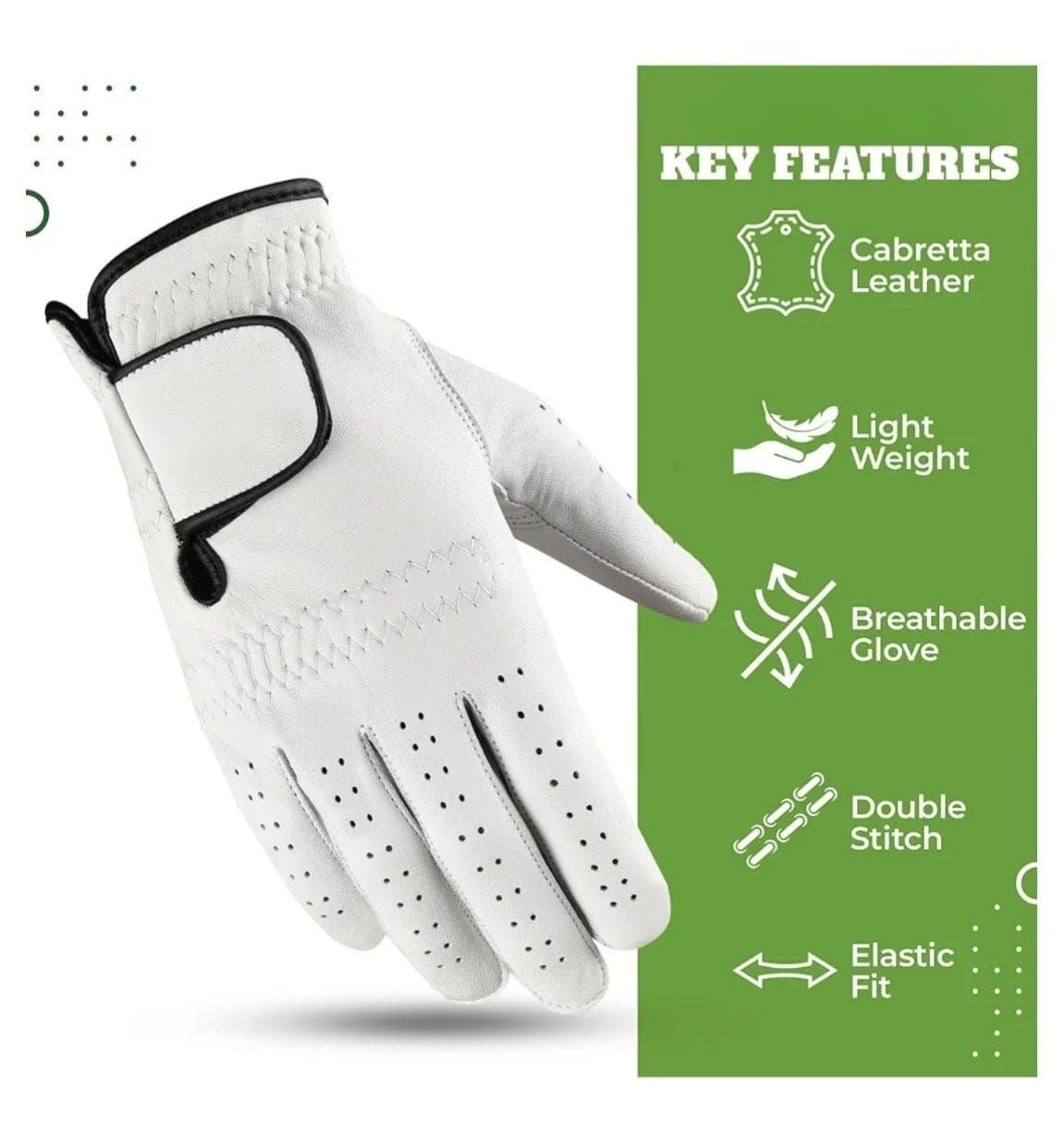 AM Pure Leather Golf Glove