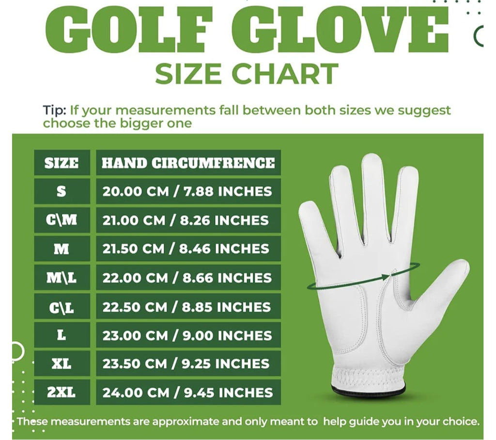 AM Pure Leather Golf Glove - AM Pure Leathers