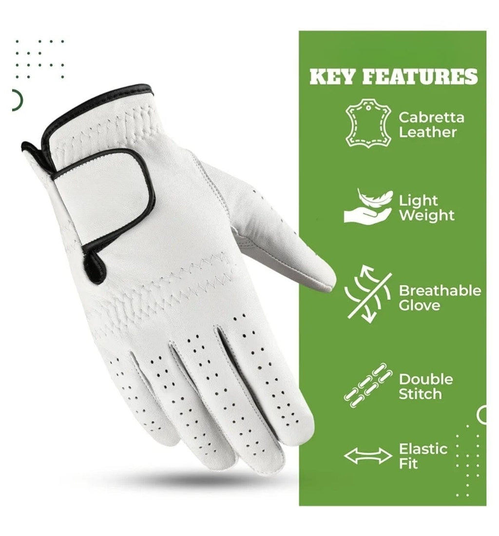 AM Pure Leather Golf Glove - AM Pure Leathers