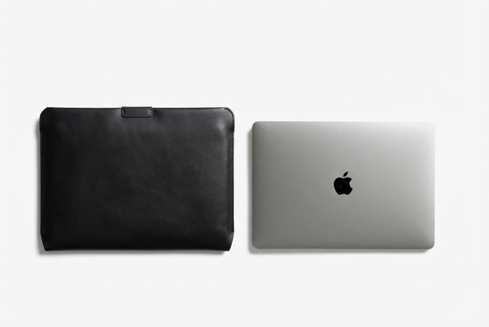Premium Leather MacBook Sleeve – Magnetic Closure (Zero-Scratch Design)