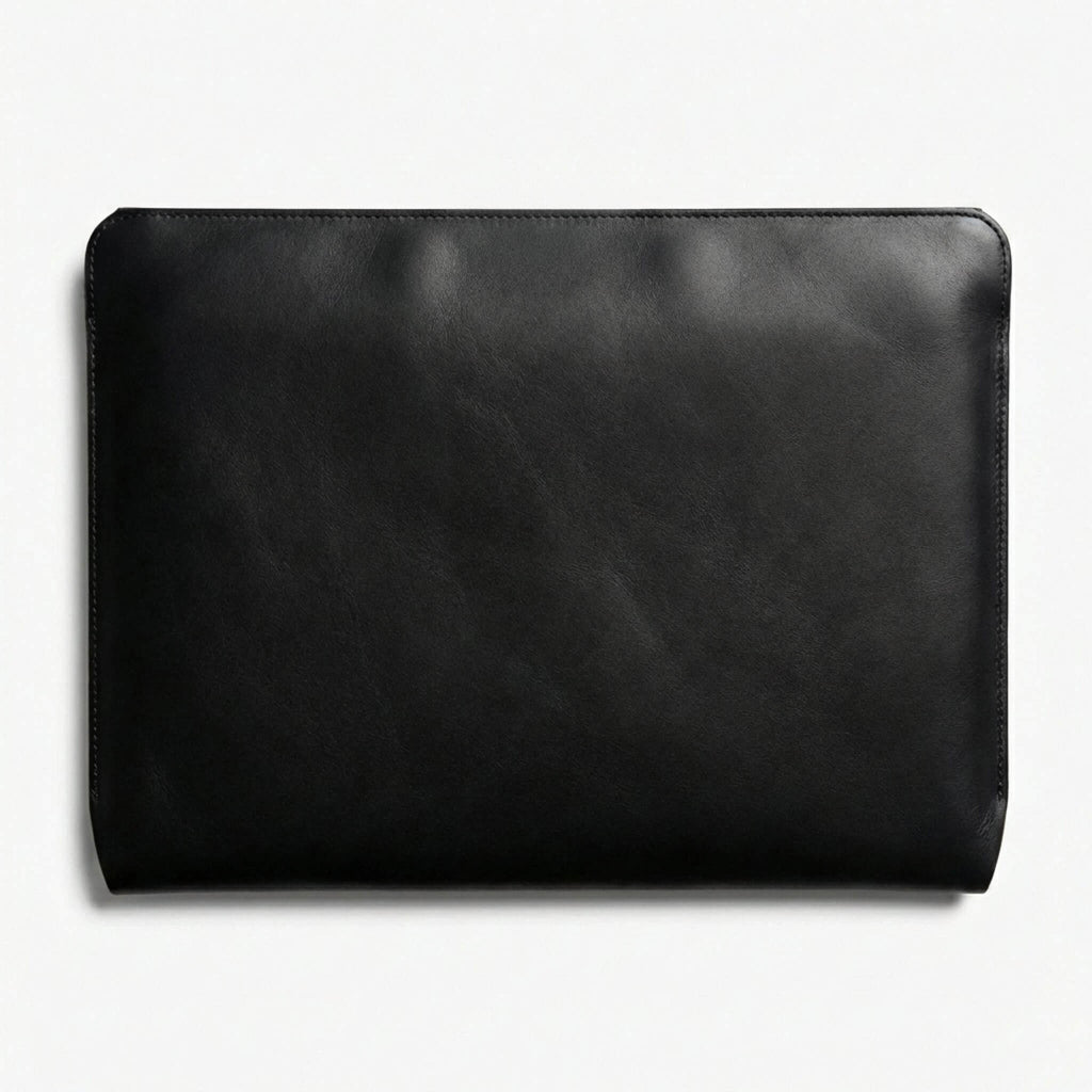 Premium Leather MacBook Sleeve – Magnetic Closure (Zero-Scratch Design)