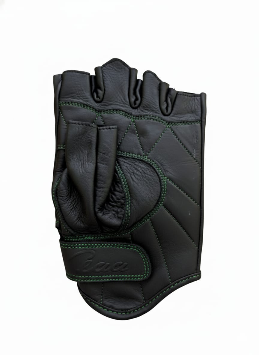 Pro - Ride Leather Fingerless Gloves - AM Pure Leathers