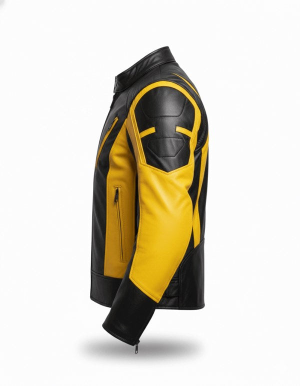 The Vanguard- Handcrafted Leather Motorcycle Jacket - AM Pure Leathers